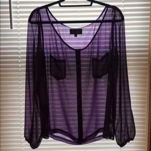 PJK Purple Long Sleeved Blouse